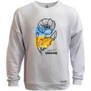 Свитшот без начеса Love Ukraine (Цветок)