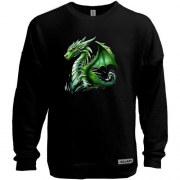 Свитшот без начеса Зеленый дракон АРТ (2)