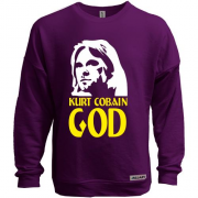 Світшот без начісу Kurt Cobain is god