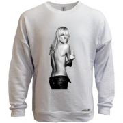 Свитшот без начеса Kate Moss f*ck you