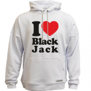 Худи без начеса I love Black Jack