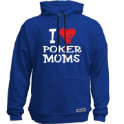 Худи без начеса Poker I love moms