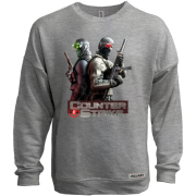 Свитшот без начеса с двумя бойцами Counter Strike