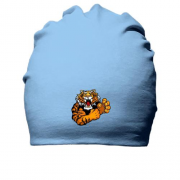 Хлопковая шапка с грозным тигром
