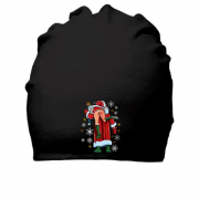 Хлопковая шапка Дед Мороз в стиле Бразерс