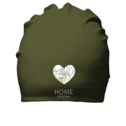 Хлопковая шапка с сердцем "Home Полтава"