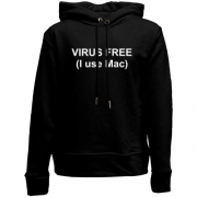 Детский худи без флиса Virus free (I use Mac)