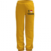 Детские трикотажные штаны I love Pokemon