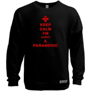 Світшот без начісу "Keep calm I'm a paramedic"
