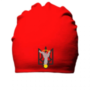 Бавовняна шапка з гербом та стелою незалежності
