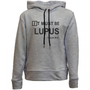 Детский худи без флиса It must be lupus