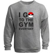 Свитшот без начеса Go to the gym