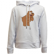 Детский худи без флиса We bare bears Гризли