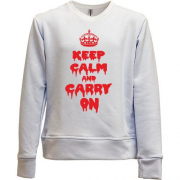 Детский свитшот без начеса KEEP CALM (Helloween style)
