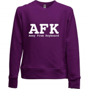 Детский свитшот без начеса AFK Away From Keyboard.