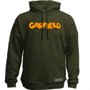Худи без начеса с надписью "Garfield"
