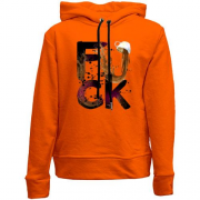 Дитячій худі без флісу з кавой "fuck"