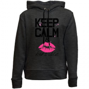 Дитячій худі без флісу Keep calm & kiss me