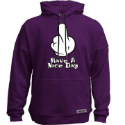 Худи без начісу з написом "Have a nice day"