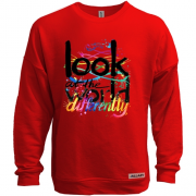 Свитшот без начеса Look at the world differentty