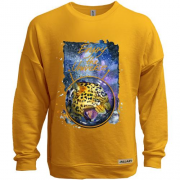 Свитшот без начеса c леопардом "Enjoy the universe" (2)