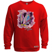 Свитшот без начеса lorem ipsum butterfly