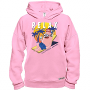 Худи BASE с человечком и надписью Relax