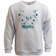 Свитшот без начеса music addict