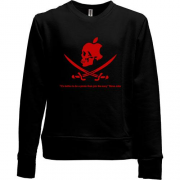 Детский свитшот без начеса c Веселым Роджером (Apple style)