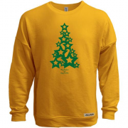 Свитшот без начеса с ёлкой "merry christmas & happy new year "