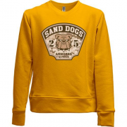 Детский свитшот без начеса Sand dogs armored division