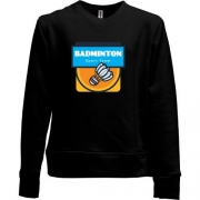 Детский свитшот без начеса Badminton sport team