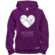 Худи BASE с сердцем "Home Запорожье"