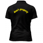 Чоловіча футболка-поло з написом "Dean's property"