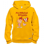 Худи BASE с девочкой и бабочками"Маленькая вредина"
