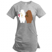 Подовжена футболка bears love ice cream