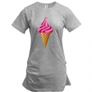 Подовжена футболка Pink Ice Cream