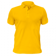 Мужская желтая футболка-поло