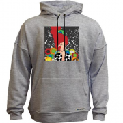 Худи без начеса Redhead girl with flowers