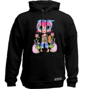 Худи без начеса Girl with pink hair