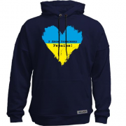Худи без начеса с Днем защитника Украины (сердце)