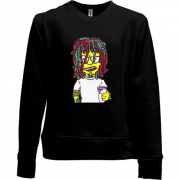Детский свитшот без начеса с Бартом Симпсоном в образе Lil Pump