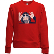 Детский свитшот без начеса со Snoop Dogg с очками