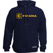 Худи без начеса с принтом "єУкраїна"