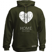 Худи без начеса с сердцем "Home Полтава"