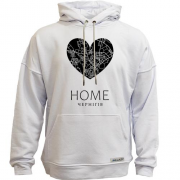Худи без начеса с сердцем "Home Чернигов"