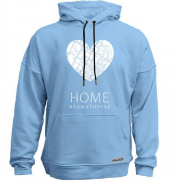 Худи без начеса с сердцем "Home Краматорск"