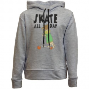 Детский худи без флиса Skate all day
