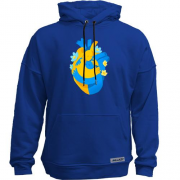 Худи без начеса "сердце украинца"