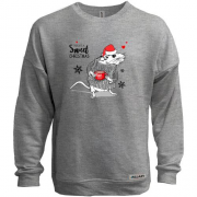 Свитшот без начеса с надписью "Have a sweet christmas"